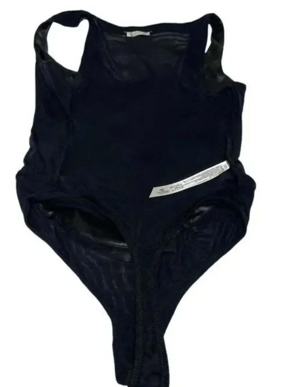 Free People Womens She's A Vegan Mesh Bodysuit Size SP